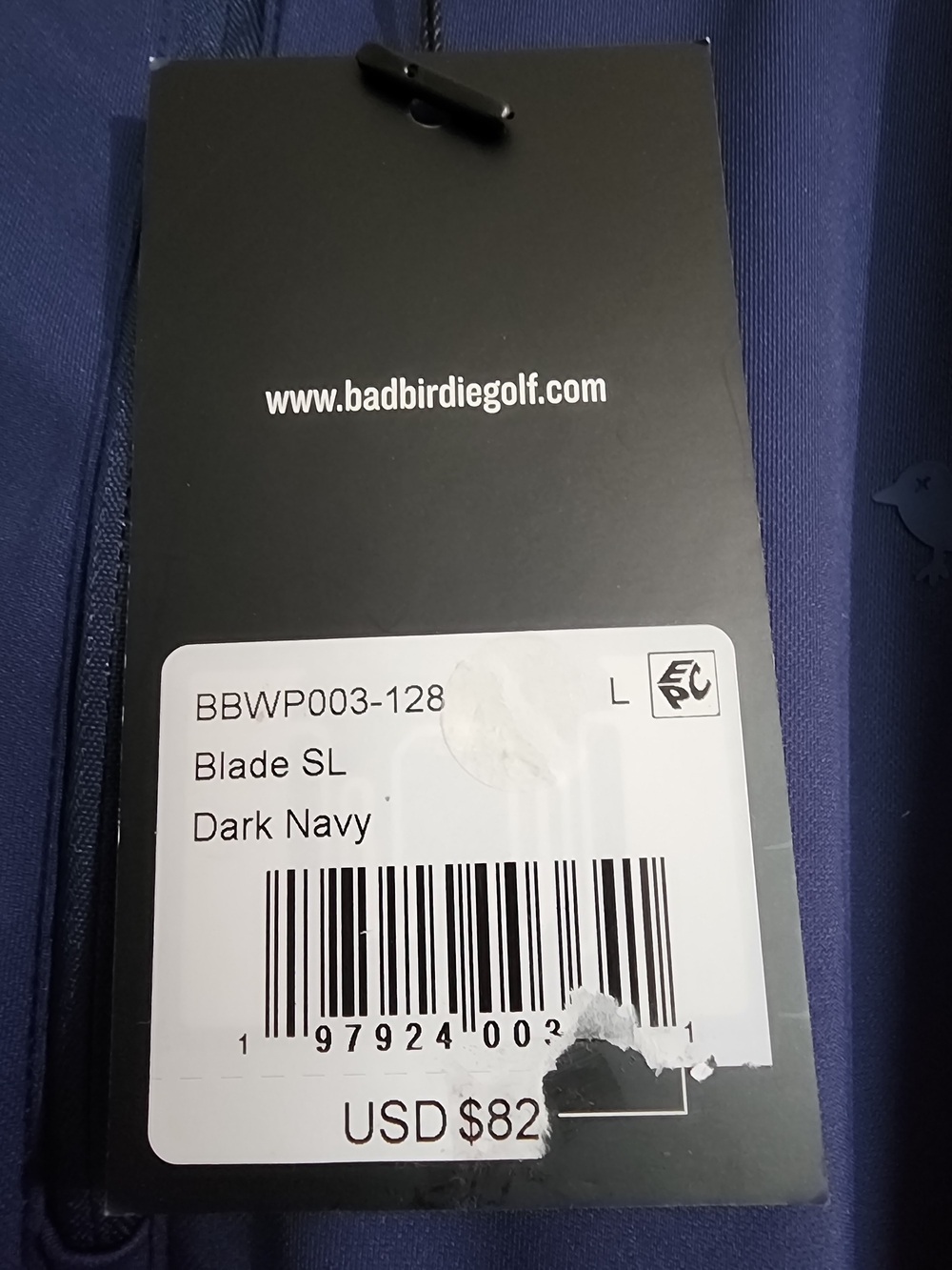 Bad Birdie Navy Zip-Front Athletic Top - Picture 6 of 6
